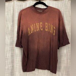 Anine Bing Avi Logo Tee, Medium